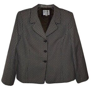 Le Suit Textured Career Suit Blazer Jacket